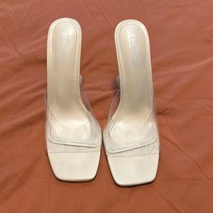 Clear Heeled Shoe